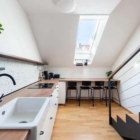 Bright Duplex Loft Near Wenceslas Square *